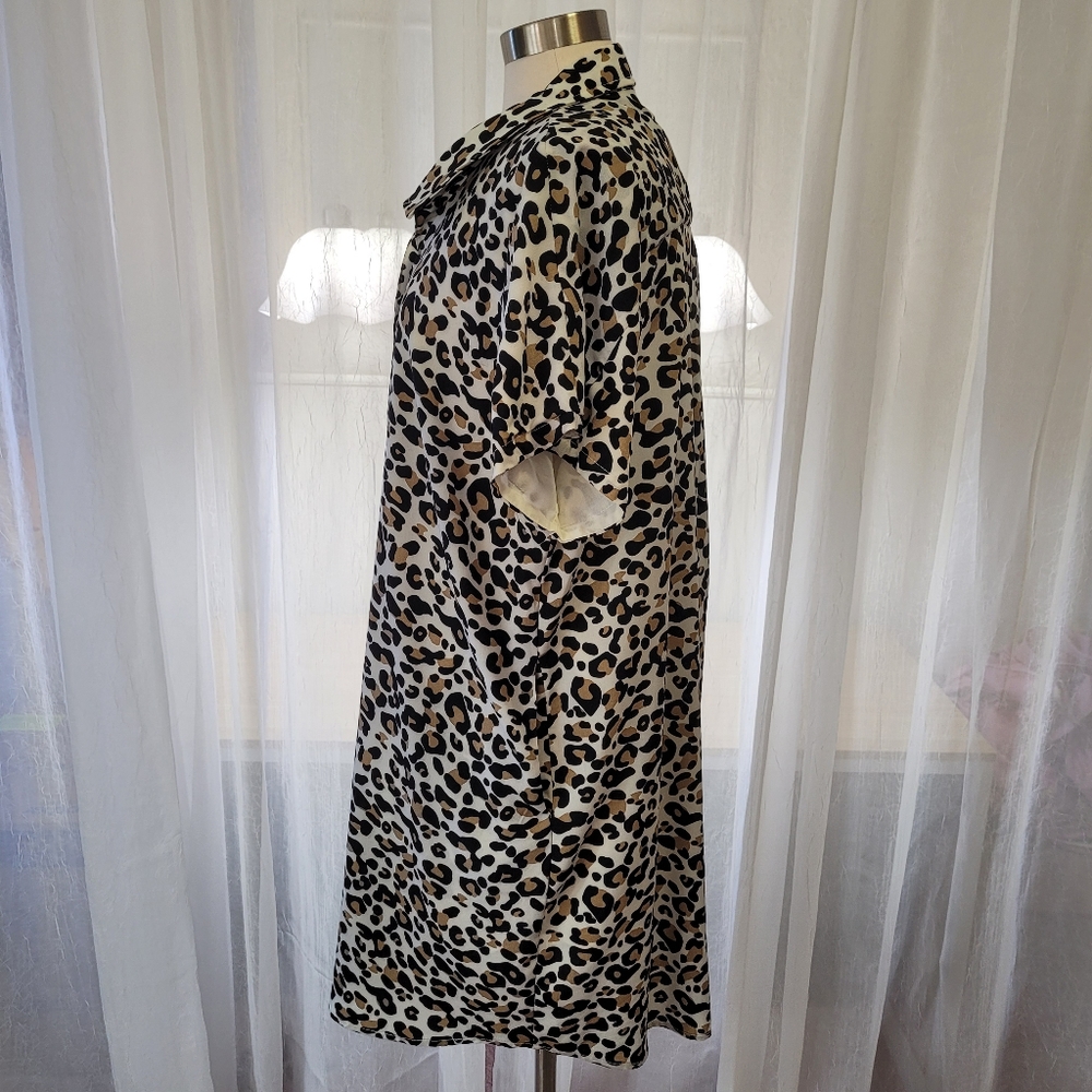 Andree By Unit Leopard Print Dress Size 1x - image 3